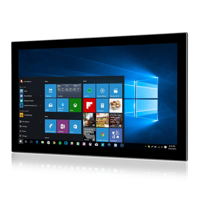 ด้านหน้า IP67 Industrial Touch Computer I3 I5 I7 CPU 24 นิ้วแผง PC DC IN 9V - 36V