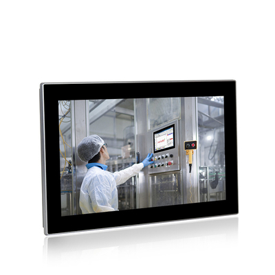 มินิอุตสาหกรรมทัชสกรีนพีซีติดผนัง 13.3 &quot;FHD All In One 10 จุด Touch Core I5