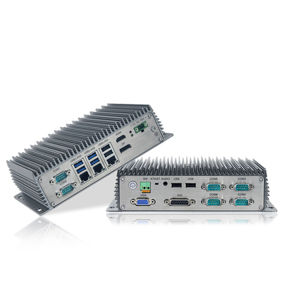 Celeron Industrial Fanless Mini PC ที่ทรงพลังสูง J6412 USB Window Linux พร้อม Wifi