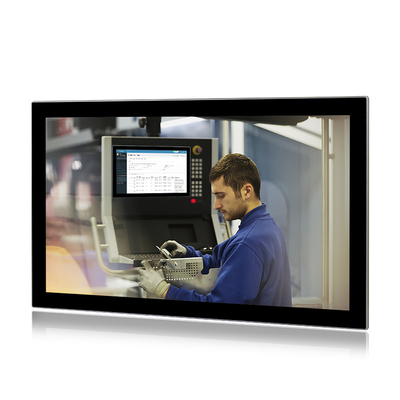24 นิ้ว Industrial HMI Panel PC มัลติทัช Three Lan J6412 4G 128GB