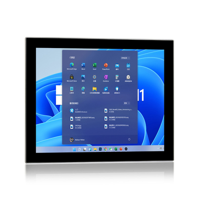 แผง HMI กันน้ำแบบไร้พัดลม 24VDC พีซีแผงหน้าจอสัมผัสแบบฝังตัวอุตสาหกรรม