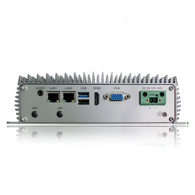 ODM 8GB 3855U Industrial Embedded Box PC Linux Ubuntu Fanless ทนทาน X86