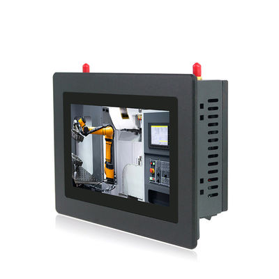 RJ45 Capacitive Touchscreen Industrial Fanless Mini PC Panel Mount