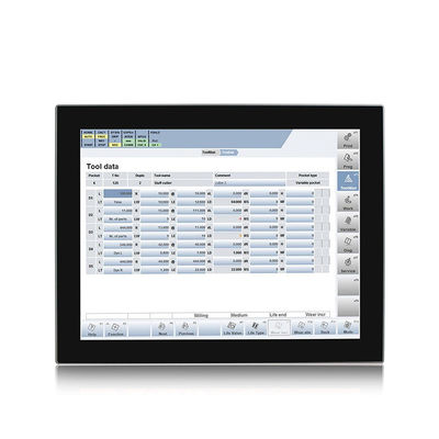 X86 15&quot; Windows Industrial All In One Touchscreen PC Panel Mount 6 * COM