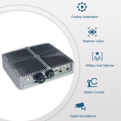 Dual Lan Desktop 2USB Industrial Fanless Mini PC, กลางแจ้ง IP67 Fanless I5 Mini Pc