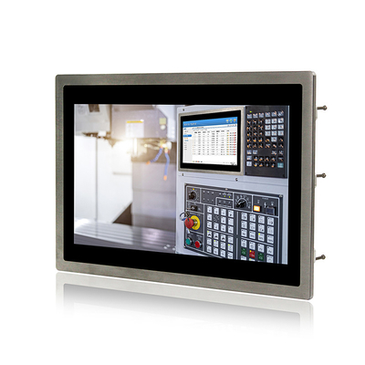 หน้าจอสัมผัสอุตสาหกรรมที่ล้างทำความสะอาดได้ IP69K Embedded 400cd / m2 VGA DVI