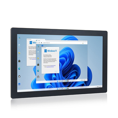 Dual Lan 1000nits หน้าจอสัมผัสกันน้ำแบบต้านทาน 24V Industrial 21.5 &quot;แผงกลางแจ้ง PC