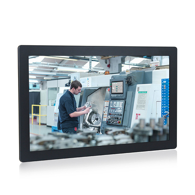 I7-8565U IP65 Touch Screen PC 24V 21.5 &quot;FHD LED Fanless คอมพิวเตอร์อุตสาหกรรม
