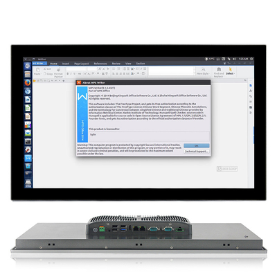 IP65 หน้าจอสัมผัสกันน้ำ PC 5G I3 Core HMI Touch Panel PC คอมพิวเตอร์อุตสาหกรรม