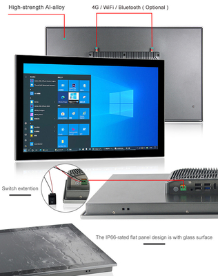 I7-8565U CPU Industrial Touch Panel PC คอมพิวเตอร์ 24 นิ้วพร้อม 4G 5G WIFI Optional