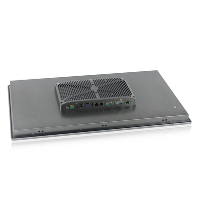 J1900 CPU Industrial Panel PC Capacitive Touch 24 นิ้วด้านหน้า IP66 Waterproof