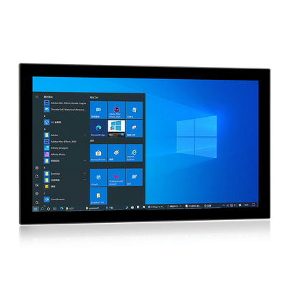 J1900 CPU Industrial Panel PC Capacitive Touch 24 นิ้วด้านหน้า IP66 Waterproof