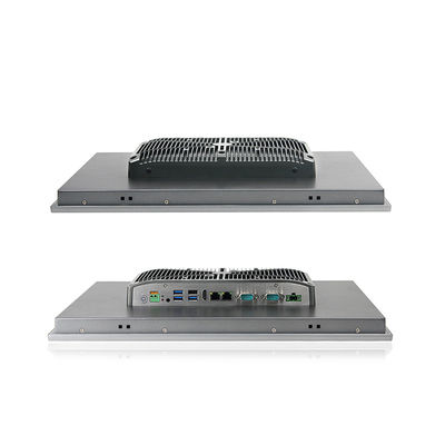 ด้านหน้า IP65 กันน้ำ 19 นิ้วหน้าจอสัมผัสอุตสาหกรรมพีซีพร้อม I3-8145U