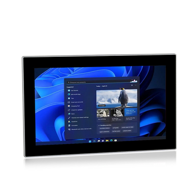 Windows 11 แผง HMI PC กันน้ำ IP65 ติดตั้งบนผนัง / แบบไม่มีพัดลม