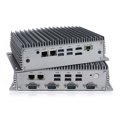 I3-8145U CPU Industrial Embedded Box PC Dual Core 2.1GHz พร้อม 4 X RS232