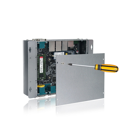 กล่องพีซีแบบฝังตัวสำหรับอุตสาหกรรมที่ไม่มีพัดลม เจนเนอเรชั่นที่ 12 Intel Elkhart Lake J6412 3XLAN Ports