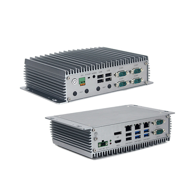 กล่องพีซีแบบฝังตัวสำหรับอุตสาหกรรมที่ไม่มีพัดลม เจนเนอเรชั่นที่ 12 Intel Elkhart Lake J6412 3XLAN Ports