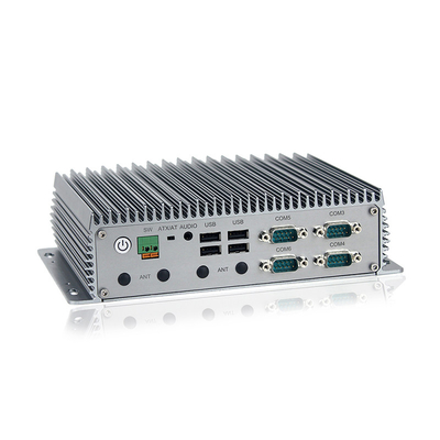 J6412 Fanless Mini Computer Industrial Box PC 3 พอร์ต Lan สำหรับระบบอัตโนมัติทางอุตสาหกรรม