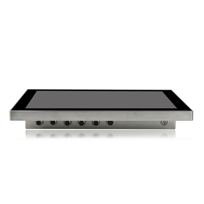 เดสก์ท็อปกลางแจ้ง INOX IP69K แผงพีซี I3 คอมพิวเตอร์อุตสาหกรรมติดผนังกันน้ำ