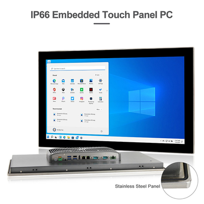 คอมพิวเตอร์จอสัมผัส 24 นิ้ว I5-8265U Windows 11 RS485 RS232