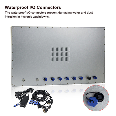 กันน้ำ 24 นิ้ว HMI Display Touch Screen Industrial Panel PC รองรับ Windows