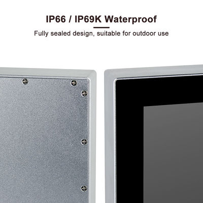 J1900 แผงสัมผัสอุตสาหกรรมขนาด 24 นิ้วแผงกันน้ำ IP69K PC