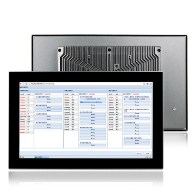 เจนเนอเรชั่นที่ 8 Core I7 FHD หน้าจอสัมผัสแบบ Capacitive กันน้ำพีซีแผงอุตสาหกรรมที่ทนทาน