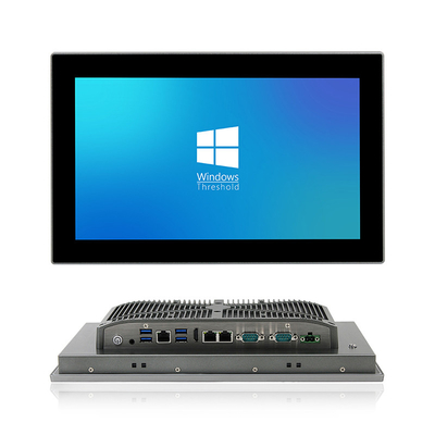13.3 &quot;LCD Intel J6412 Industrial HMI แผงติดตั้งหน้าจอสัมผัสพีซีพร้อม 2 RS485