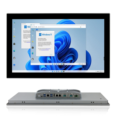 21.5&quot; Fanless Industrial Panel PC J6412 หน้าจอสัมผัสแบบ Capacitive Intel Elkhart Lake