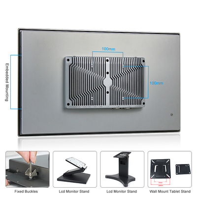 21.5&quot; Fanless Industrial Panel PC J6412 หน้าจอสัมผัสแบบ Capacitive Intel Elkhart Lake