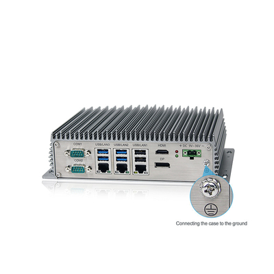 Celeron Industrial Fanless Mini PC ที่ทรงพลังสูง J6412 USB Window Linux พร้อม Wifi