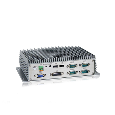 OEM ODM J6412 Quad Core คอมพิวเตอร์ฝังตัวที่ทนทานไร้พัดลมพร้อม 8xUSB