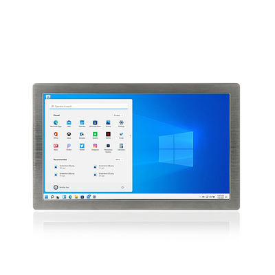 แผงสเตนเลสสตีลสัมผัสไร้พัดลม AISI304/316 Rs232 Hmi Lan Usb