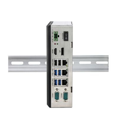 อลูมิเนียมอัลลอยด์ เคส Industrial Mini PC J6412 3 Ethernet Barebone Mini PC