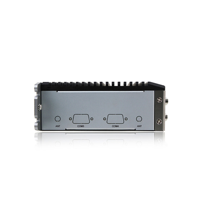 คอมพิวเตอร์อุตสาหกรรมฝังตัวที่ทนทาน J6412 Dual Lan Quad Core Windows10 DIN Rail Mount