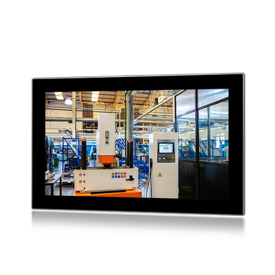 จอ LCD อุตสาหกรรมขนาด 15.6 นิ้ว PC J6412 IP66 กันน้ำแบบไม่มีพัดลม 10 จุดสัมผัส