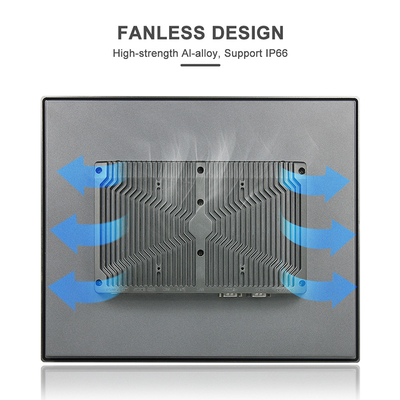 J6412 TPM2.0 Industrial Touch Panel PC Mounting หน้าจอสัมผัสแบบ Capacitive 4USB