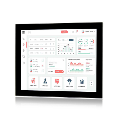 J6412 TPM2.0 Industrial Touch Panel PC Mounting หน้าจอสัมผัสแบบ Capacitive 4USB