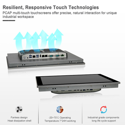All In One LCD Industrial Touch Panel PC 17&quot; Windows11 Wall Mount
