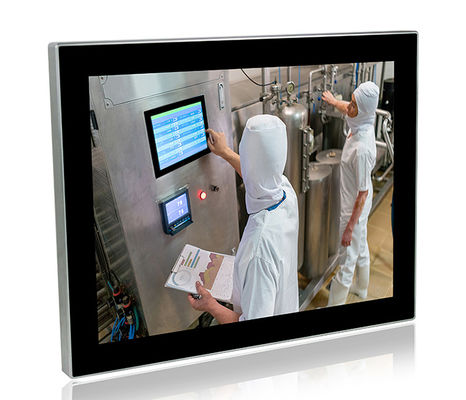 Capacitive RS485 Ip69k หน้าจอสัมผัสกันน้ำ PC 10 คะแนน Industrial Grade