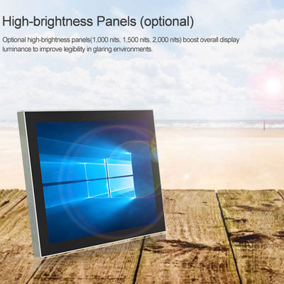 แรงดันสูง IP69K แผงกันน้ำ HMI PC หน้าจอสัมผัส Intel Celeron J1900