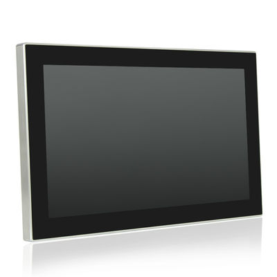 IP67 คอมพิวเตอร์หน้าจอสัมผัสอุตสาหกรรม Hmi สแตนเลสไม่มีพัดลม