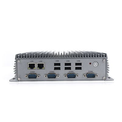RS232 Fanless Industrial Mini Pc Intel 8th 4305U 4 LAN 10 USB 4