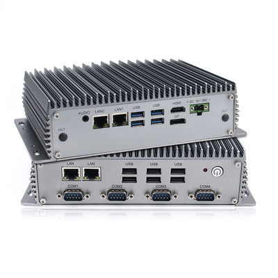 OEM Win10 DDR4L MSATA Industrial Fanless Mini PC I5 Compact Rugged Embedded
