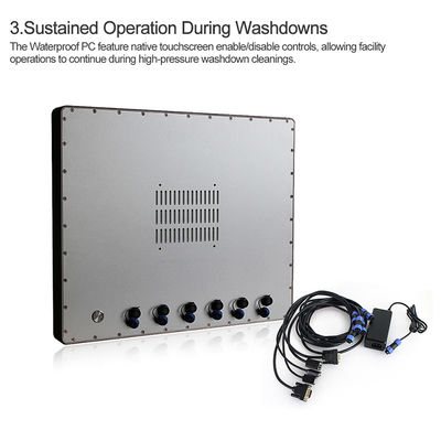 คอมพิวเตอร์หน้าจอสัมผัสแบบกันน้ำ Ip66, Outdoor 19 &quot;Fanless Hmi Panel Pc