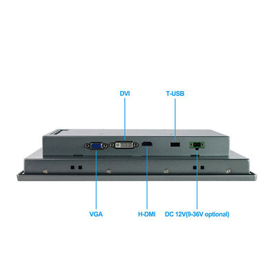 Capacitive 1280x800 จอภาพระบบสัมผัสอุตสาหกรรมขนาด 12 นิ้ว