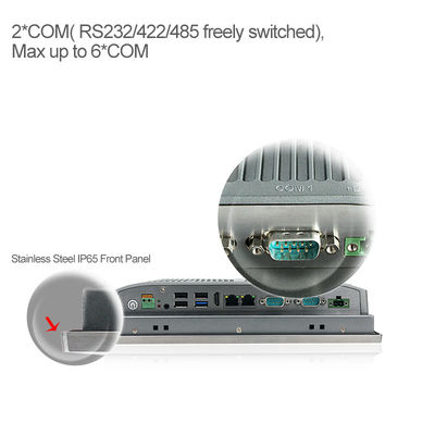 สแตนเลส X86 Ip65 Win10 HMI แผงพีซีสำหรับการผลิตอาหาร