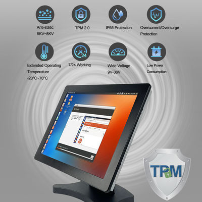 Intel I7 8565U Tpm อุตสาหกรรม All In One Touchscreen PC RS232