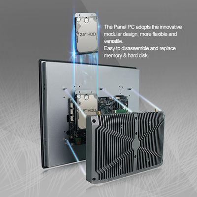 Intel I7 8565U Tpm อุตสาหกรรม All In One Touchscreen PC RS232