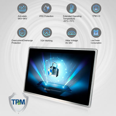 VESA 1.6GHz Industrial Touch Screen PC 10 คะแนน TPM2.0 Capacitive